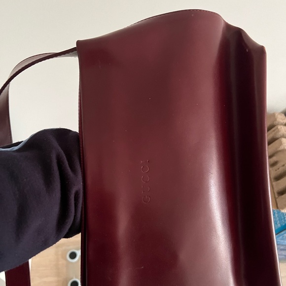 Gucci Deep Red Leather Strap with Silver Buckle - Picture 4 of 4